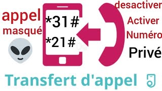 comment faire un appel masqué et renvoi dappel code [upl. by Laehplar]