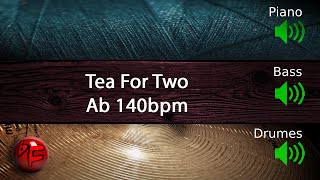 Jazz Backing Track  Tea For Two [upl. by Rosdniw]