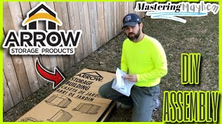 DIY Arrow Storage Building Shed Assembly  Step by Step Guide with Instructions  Start to Finish [upl. by Aisauqal665]