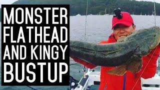 MONSTER Flathead and Kingfish Sydney Pittwater fishing 양태 부시리 시드니 낚시 [upl. by Traver]