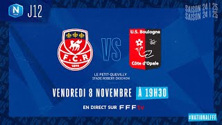 J12 I FC Rouen 1899 vs US Boulogne CO en replay 31 I National FFF 20242025 [upl. by Enrev]