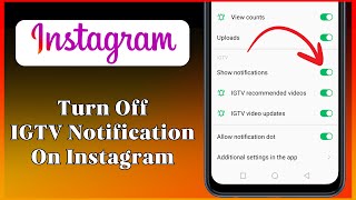 How To Turn Off IGTV Notification On Instagram Instagram Tips [upl. by Eirrot179]