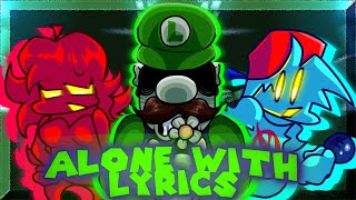 Alone WITH LYRICS Mario’s Madness V2 Lyrical Cover ft MysticThunder [upl. by Nagle]