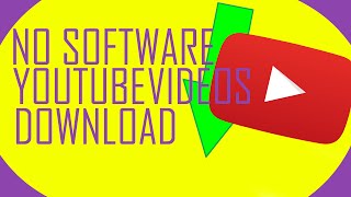 HOW TO DOWNLOAD YOUTUBE VIDEOS ON PC NO SOFTWARE [upl. by Lam187]