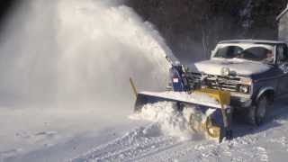 TRUCK MOUNTED SNOW BLOWER IN ACTION2 [upl. by Aronael]