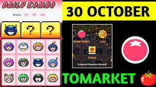 Tomarket Airdrop Daily Combo 30 October  Tomato Daily Combo Today  Tomarket daily combo card [upl. by Yrogiarc]