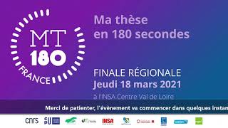 Concours Ma Thèse en 180 secondes finale régionale CentreVal de Loire 2021 [upl. by Bopp]