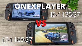 ONEXPLAYER 1S i5 vs i7 handheld gaming PC benchmark review [upl. by Etana596]