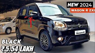 WAGON R Updated ZXI PLUS 2024 Black Colour Top Model ₹6 Lakh Maruti Suzuki Wagonr Review [upl. by Elsilrac]