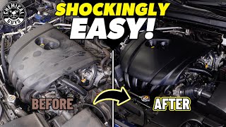 Easy Engine Bay Detailing  How To Wash Your Dirty Engine Bay With Two Products [upl. by Akers]