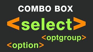 Html drop down List Select tag in html5 Option tag and Optgroup tag  COMBO BOX in HTML [upl. by Delgado]