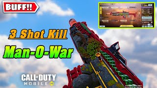 MAN O WAR is NOW A FAST KILLING AR But is it better than AK117  BEST MAN O WAR Gunsmith CODM BR [upl. by Ahseat]