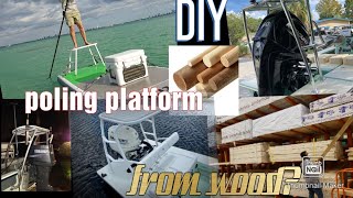 wooden poling casting platform [upl. by Nayt]