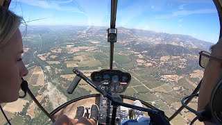 Helico Sonoma Robinson R22 Helicopter Lesson 116 [upl. by Ryann439]