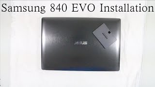 SSD Laptop Install  Samsung EVO SSD [upl. by Atilrac]