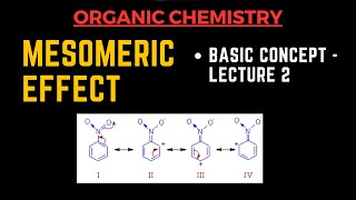 Mesomeric Effect  Basic Concept Lecture 2  Organic Chemistry By Muneeb [upl. by Seidule564]