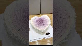 The process of making the heart gradient cake The process of making the popular heart gradie shorts [upl. by Toshiko]