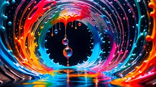 Into The Dream  Mesmerizing Ultra HD 4K Liquid Vibrant Art Screensaver No Sound Copyright Free [upl. by Lisette]