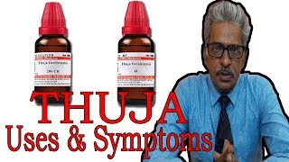 Thuja  Symptoms and Uses in Homeopathy by Dr PS Tiwari [upl. by Rochell]