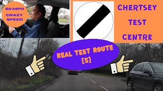 Chertsey Driving Test Centre  REAL Test Route 5  Full Commentary [upl. by Rhetta727]