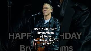 Bryan Adams Happy Birthday news shorts [upl. by Normac]