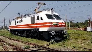 1st Aerodynamically designed 3phase WAP5 Passenger Electric Loco in Chittaranjan  News Station [upl. by Herm]