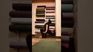 Back bending practice with wall Sporting Improve your back flexibility yoga fitnessmotivation [upl. by Eniamreg]