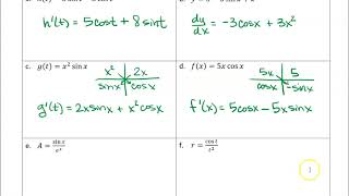 35 Derivatives of Trigonometric Functions Example 3 [upl. by Icrad305]