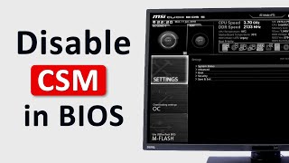 How to Disable CSM in BIOS  How to Enable UEFI Mode in BIOS [upl. by Arerrac228]