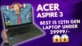 Acer Aspire 3 A32451 i5 12th Gen 16GB RAM 512GB SSD Backlit Keyboard Review [upl. by Gally]