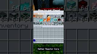 How to get illegal items in minecraft 🤔 [upl. by Aguste]