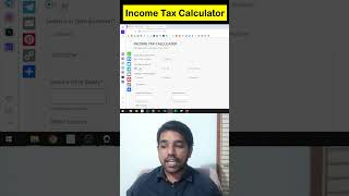 Income Tax Calculator for old and new tax regime fincalc [upl. by Aaron66]