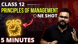 PRINCIPLES OF MANAGEMENT class 12 Business studies ONE SHOT  chapter 2  Gaurav Jain [upl. by Aralomo295]