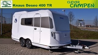 Knaus Deseo 400 TR 2019 Transportcaravan für Motorrad amp mehr  TestReview  Clever Campen [upl. by Dreyer]