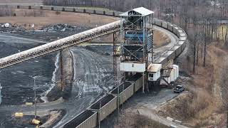 Loading a Western Kentucky Coal Train The Warrior Coal Mine in Action [upl. by Roid]