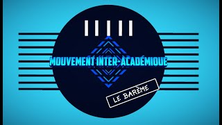 SNALC Mouvement interacadémique le barème [upl. by Asiole377]