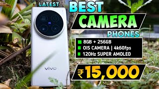 Top 3 Best Camera Smartphone Under 15000 in 2024  8GB RAM  4K OIS  Phones 5G under 15k [upl. by Heshum298]