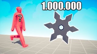 1000000 DAMAGE SAMURAI vs RANDOM UNITS  TABS  Totally Accurate Battle Simulator 2024 [upl. by Yklam]