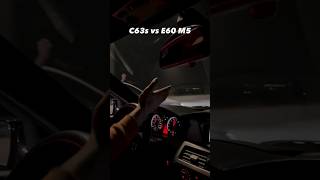 C63s vs E60 M5 🔥🔊 mpower acceleration amgpower automobile shorts sportscar fast [upl. by Sirotek]