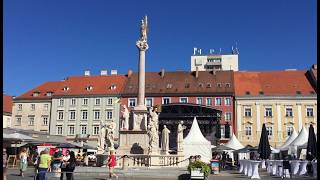 End of summer festival in European town  StadtFest  Towncenter WALK AROUND main square amp cathedral [upl. by Odessa]