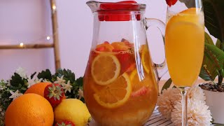 Cómo hacer SANGRÍA DE CAVA Y COINTREAU receta fácil y refrescante🍹 [upl. by Novyat]