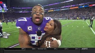 Absolutely Stunned Everson Griffens Winning Postgame Interview  Saints vs Vikings  Jan 14 2018 [upl. by Nol]