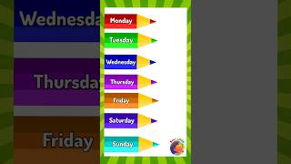 Weekdays song kindergarten preschool nurseryrhymes [upl. by Larrad]