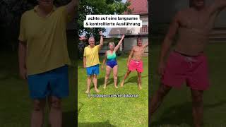 Schnell amp einfaches Bauchtraining mit Mama und Papa 🤝 abworkout homeworkout [upl. by Neeloj]