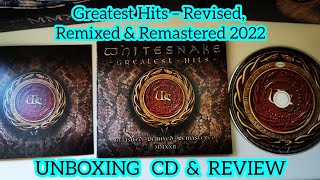 Whitesnake  Greatest Hits – Revised Remixed amp Remastered 2022 UNBOXING CD amp REVIEW [upl. by Ahsiekin941]