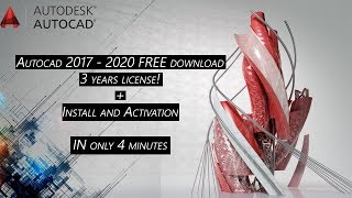 TUTORIAL  How to download and install Autocad 2018  2020  In 4 minutes [upl. by Eellac108]