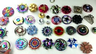 Tons of Round Fidget Spinners Ferrris Wheels Tires Sheilds Flowers etc [upl. by Airdnahc]