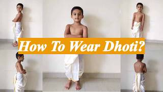 How to Wear Dhoti for Special Occasions and Festivals [upl. by Haiacim]