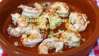 Cómo hacer gambas al ajillo receta fácil [upl. by Gersham]