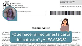 TRÁMITE DE AUDIENCIA✉️ catastral🗺️ El PASO a PASO🔢 de la respuesta y cómo se resuelve💡 [upl. by Chamberlin756]